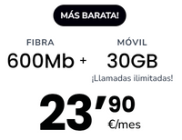fibra 600mb+ 30gb